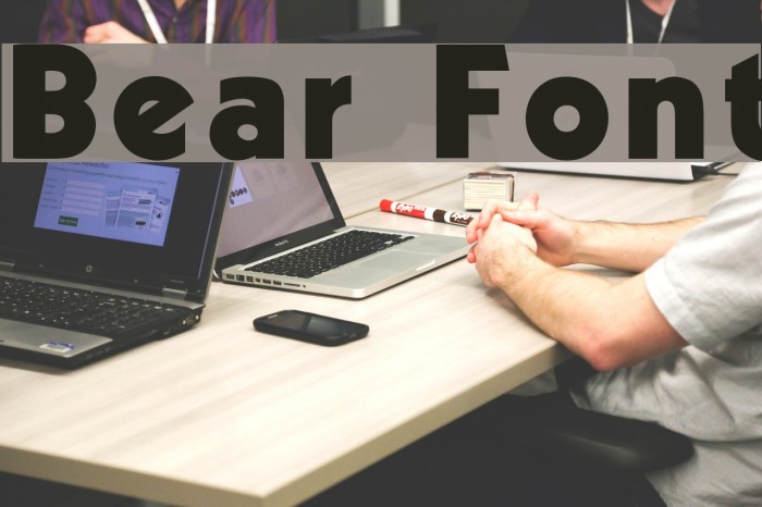 Bear Font examples