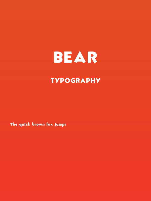 Bear Poster