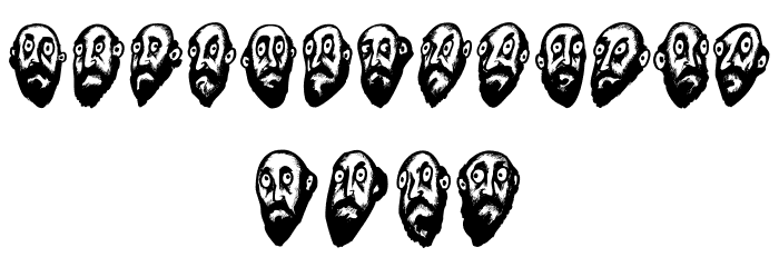 Beard Man Regular Font LOWERCASE
