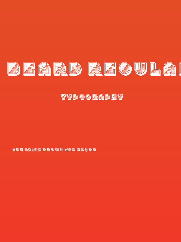 Beard Regular Poster