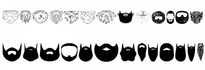 Beard Шрифта ВЕРХНИЙ