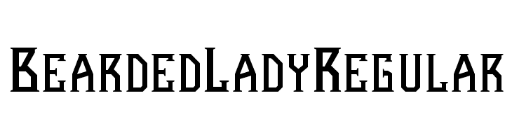 Bearded Lady Regular  les polices de caractères gratuit tlcharger