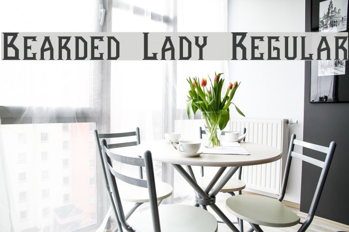 Bearded Lady Regular Font examples