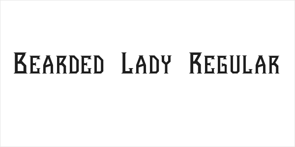 Bearded Lady Regular Logo
