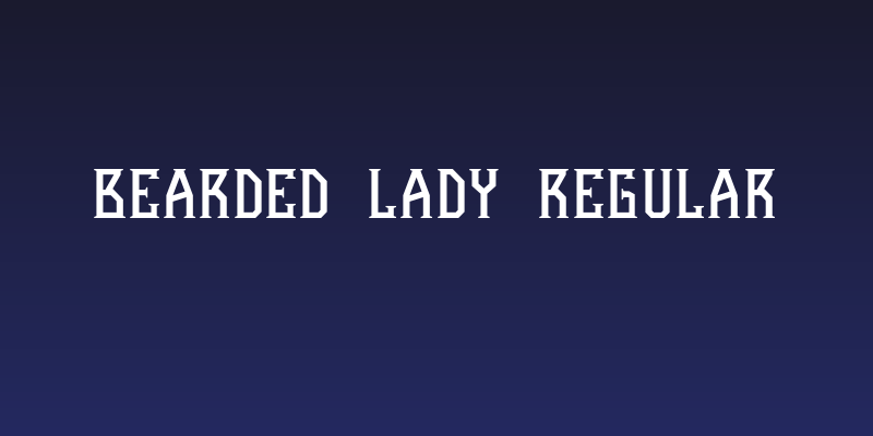 Bearded Lady Regular Social Header