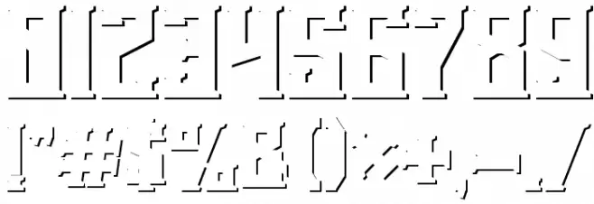 Bearded Lady Shadow Font Alte caractere