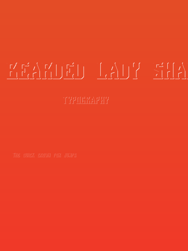 Bearded Lady Shadow Poster