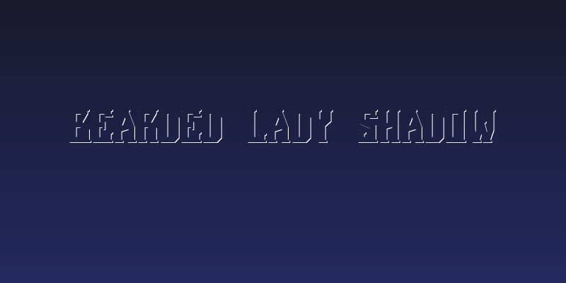 Bearded Lady Shadow Social Header