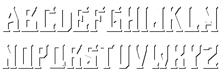 Bearded Lady Shadow Font Litere mici