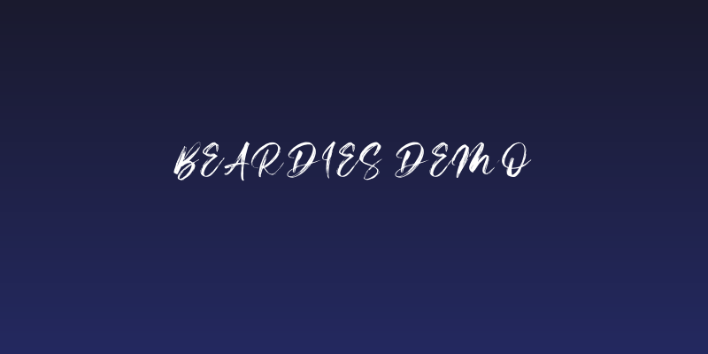 Beardies DEMO Social Header