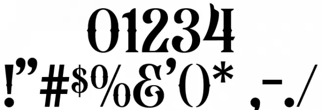 Beardsons Normal Font OTHER CHARS