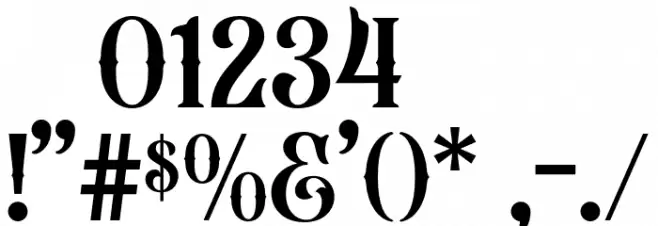 Beardsons Normal Font OTHER CHARS