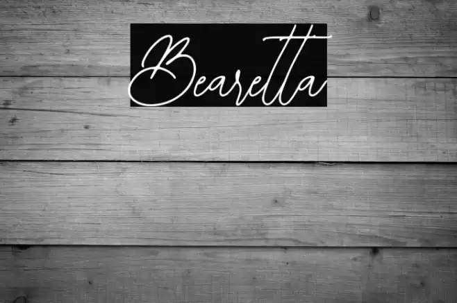 Bearetta Font examples