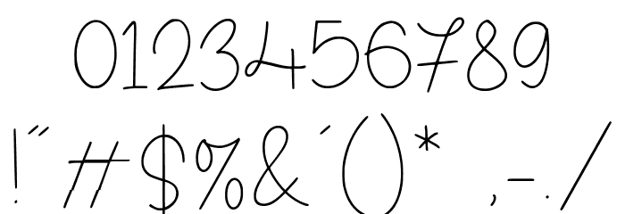 Bearline Font OTHER CHARS