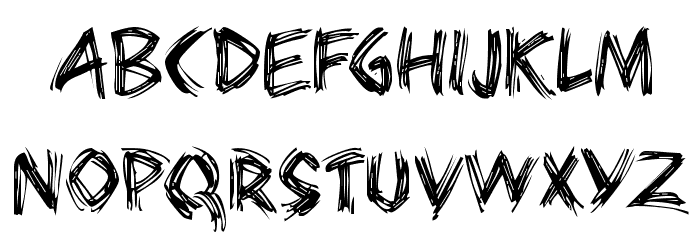 Bearpaw Font LOWERCASE