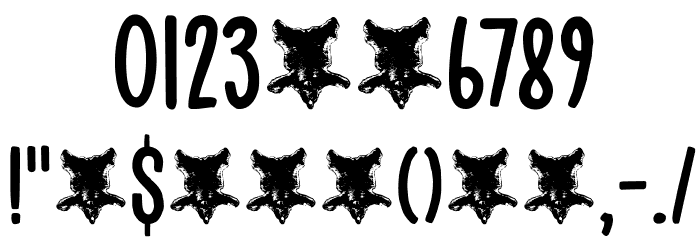 Bearskin DEMO Regular Font OTHER CHARS