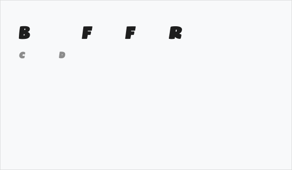 Bearty Free Font Regular Business Card