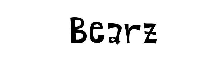 Bearz  フリーフォントのダウンロード