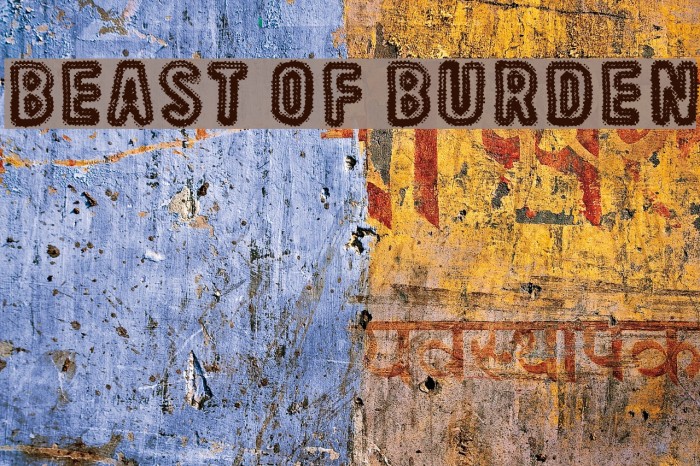 Beast Of Burden Font examples