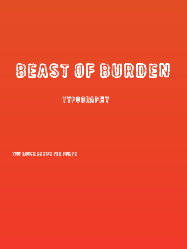 Beast Of Burden Poster