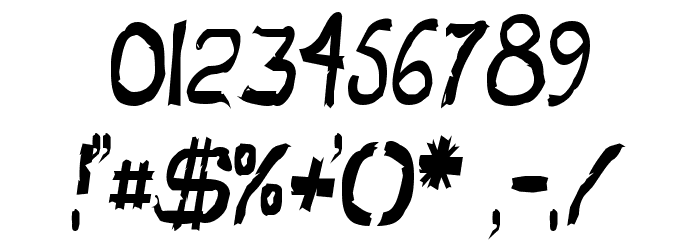Beast Wars Condensed Font OTHER CHARS