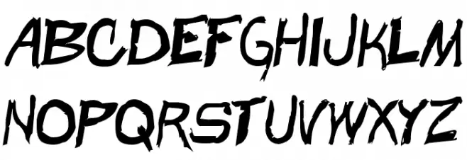 Beast Wars Condensed Schriftart Groß