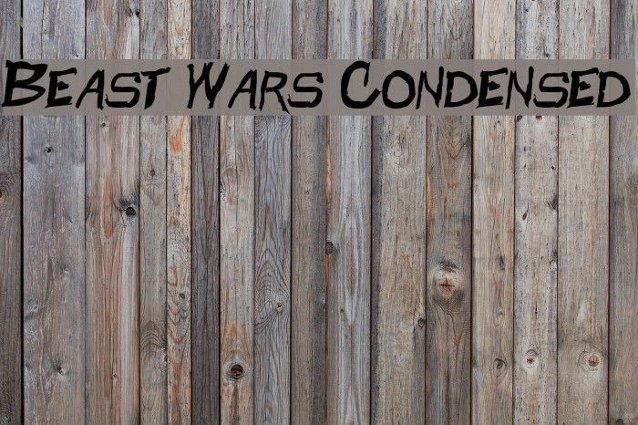 Beast Wars Condensed Font examples