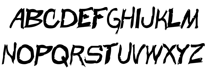 Beast Wars Condensed Font LOWERCASE