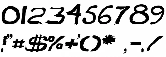 Beast Wars Font OTHER CHARS