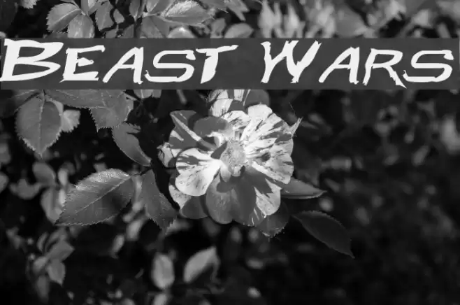 Beast Wars Font examples