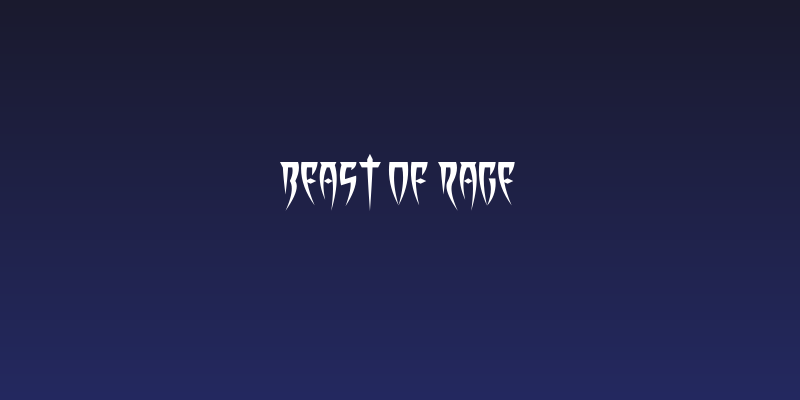 Beast of Rage Social Header