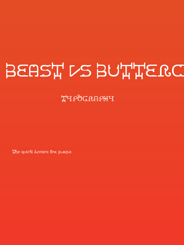 Beast vs Buttercrumb Poster