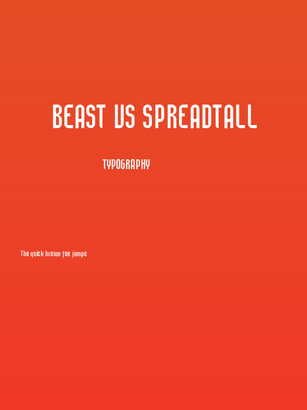 Beast vs SpreadTall Poster