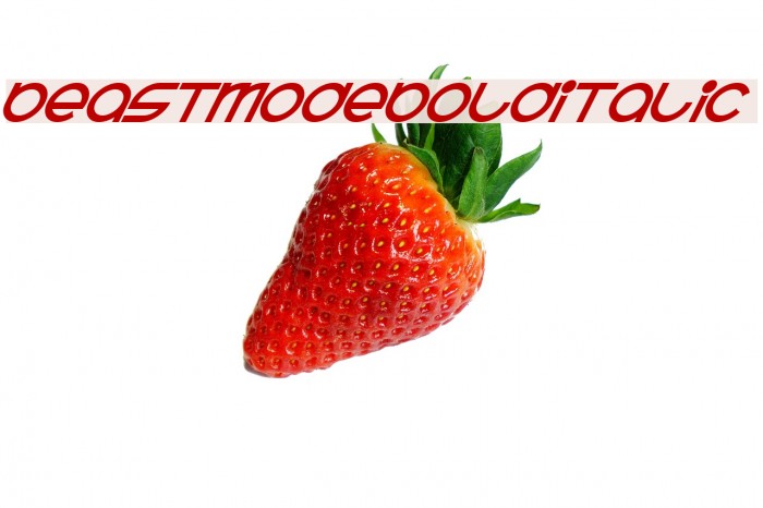 BeastModeBoldItalic Font examples