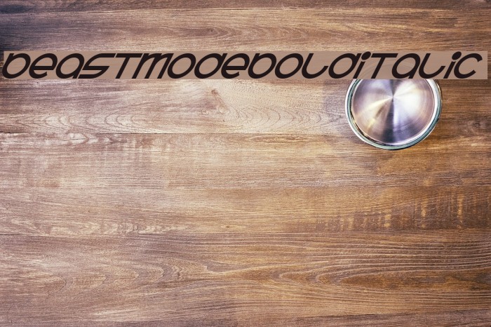 BeastModeBoldItalic Font examples