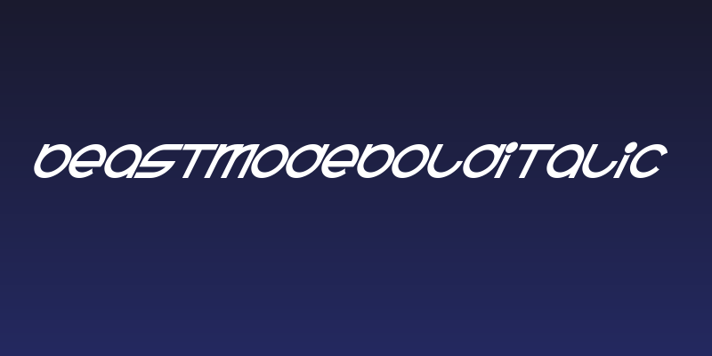 BeastModeBoldItalic Social Header
