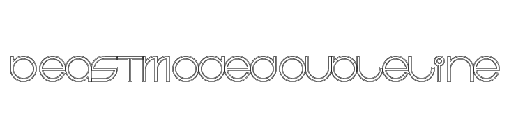 BeastModeDoubleline  Скачать бесплатные шрифты