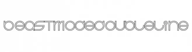 BeastModeDoubleline  les polices de caractères gratuit tlcharger