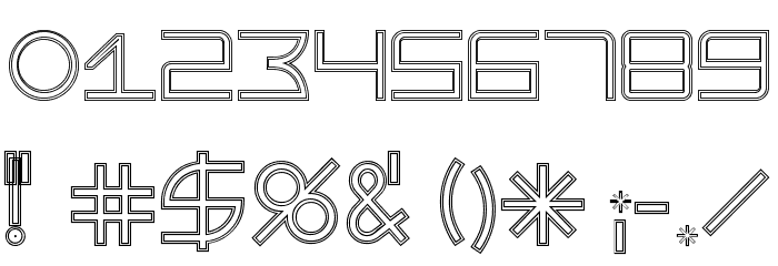 BeastModeDoubleline Font OTHER CHARS
