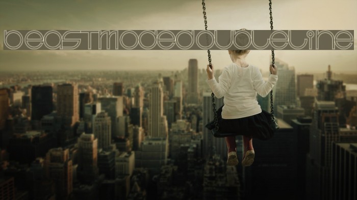 BeastModeDoubleline Font examples
