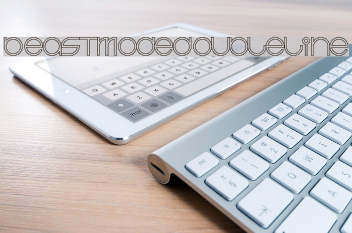 BeastModeDoubleline Font examples
