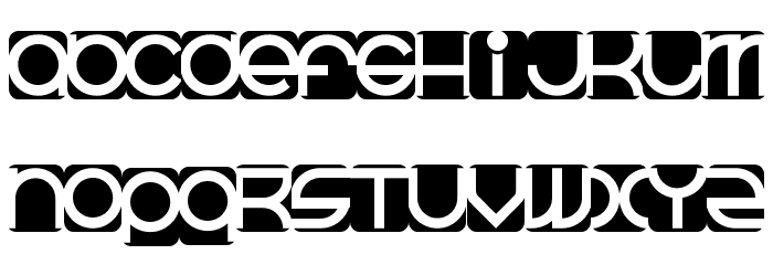 BeastModeInverted Font LOWERCASE