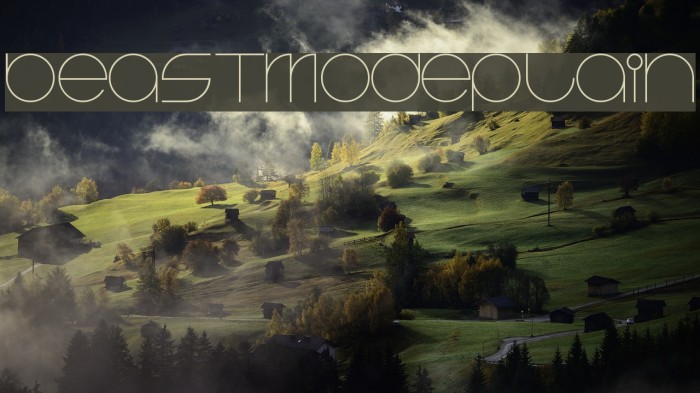 BeastModePlain Font examples