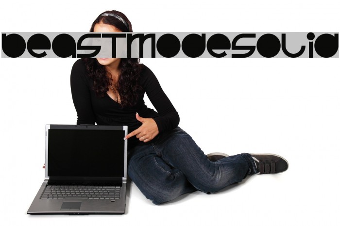 BeastModeSolid Font examples