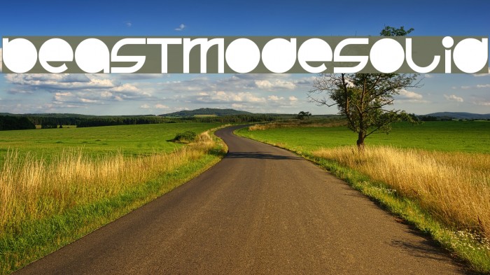 BeastModeSolid Font examples