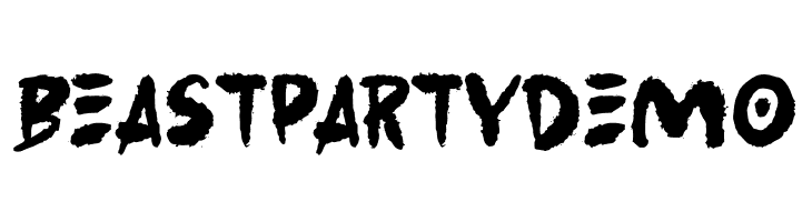 BeastPartyDemo  les polices de caractères gratuit tlcharger
