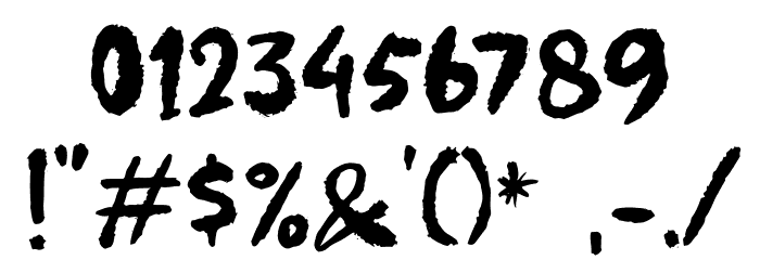 BeastPartyDemo Font OTHER CHARS
