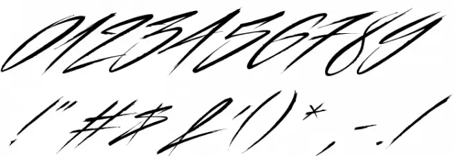 Beastform Font OTHER CHARS