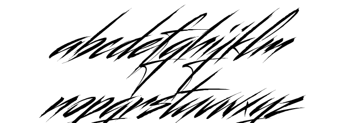 Beastform Font LOWERCASE