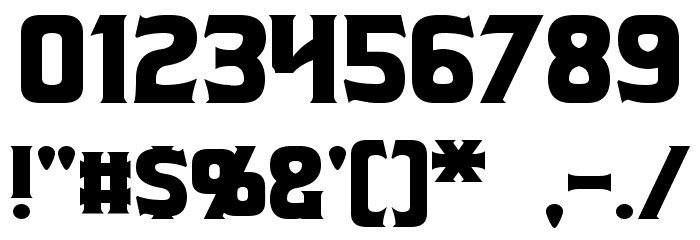 Beastformer Font OTHER CHARS